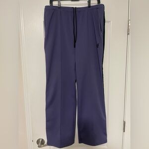 Needles Nepenthes Japan Sideline Poly Track Pants Medium Purple Green Velvet
